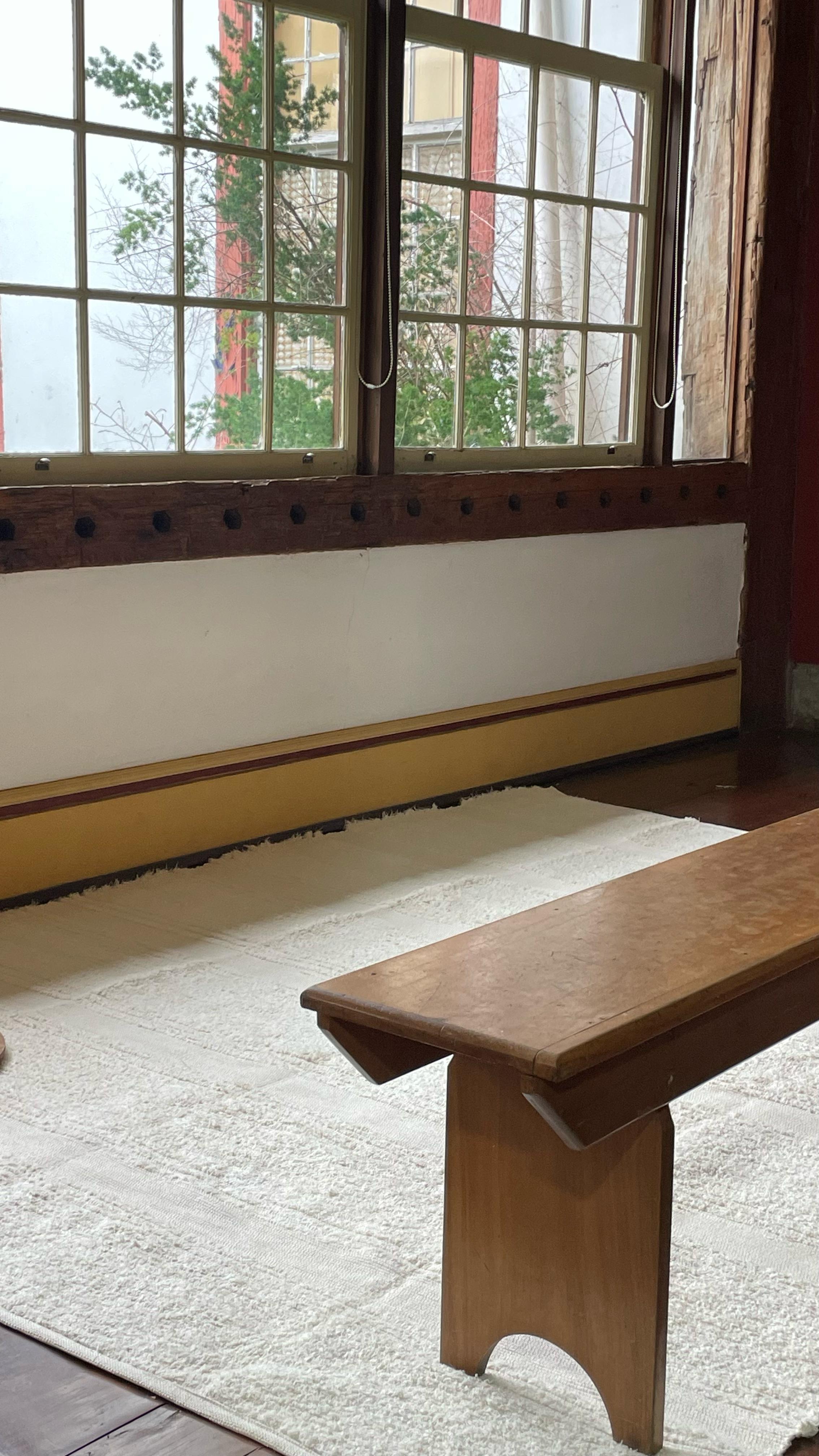 Tapete Poesia Cru 100% Algodão com Listras Ritmadas - Verte Tapetes