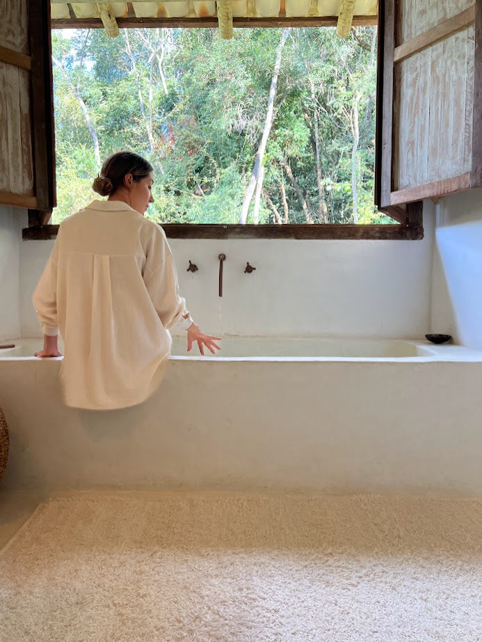 Passadeira / Tapete Artesanal em tear 100% Algodão - Verte