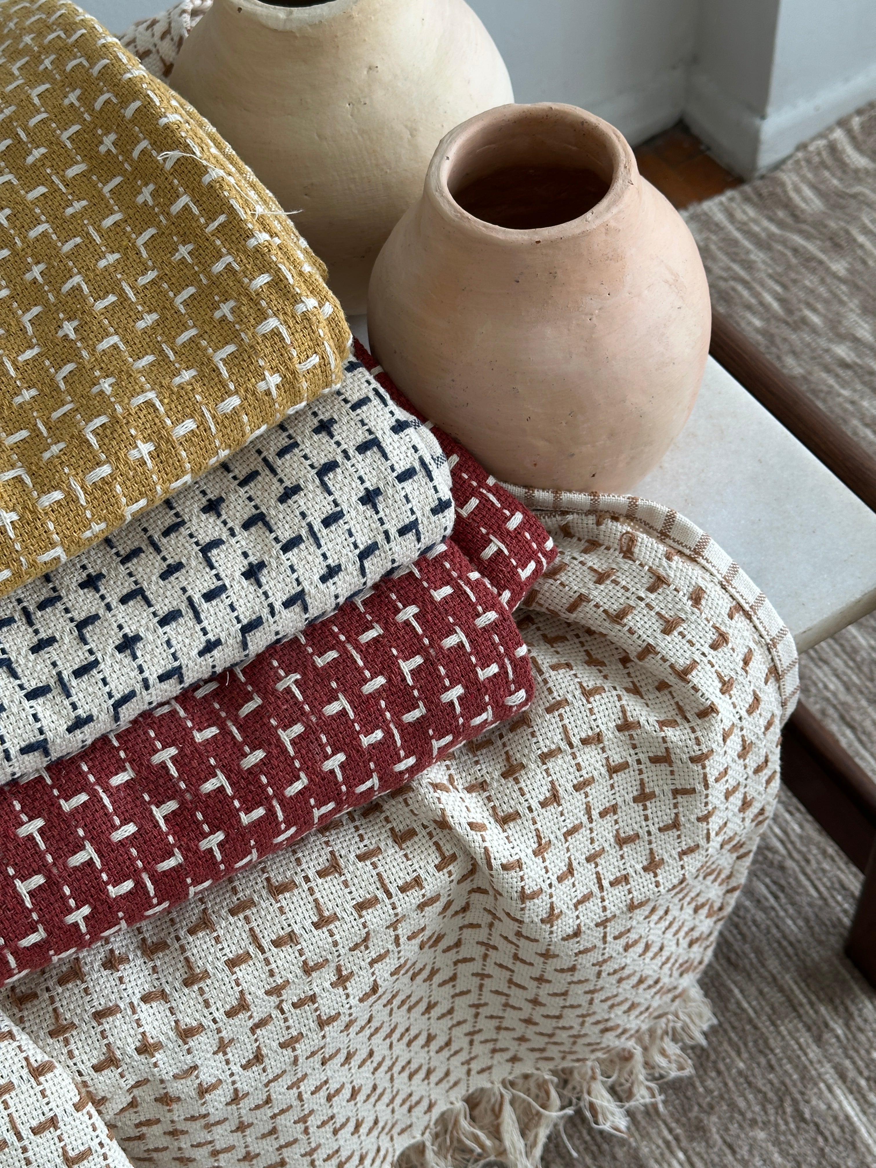 Manta Soar com Franja  - 100% Algodão - Verte Tapetes