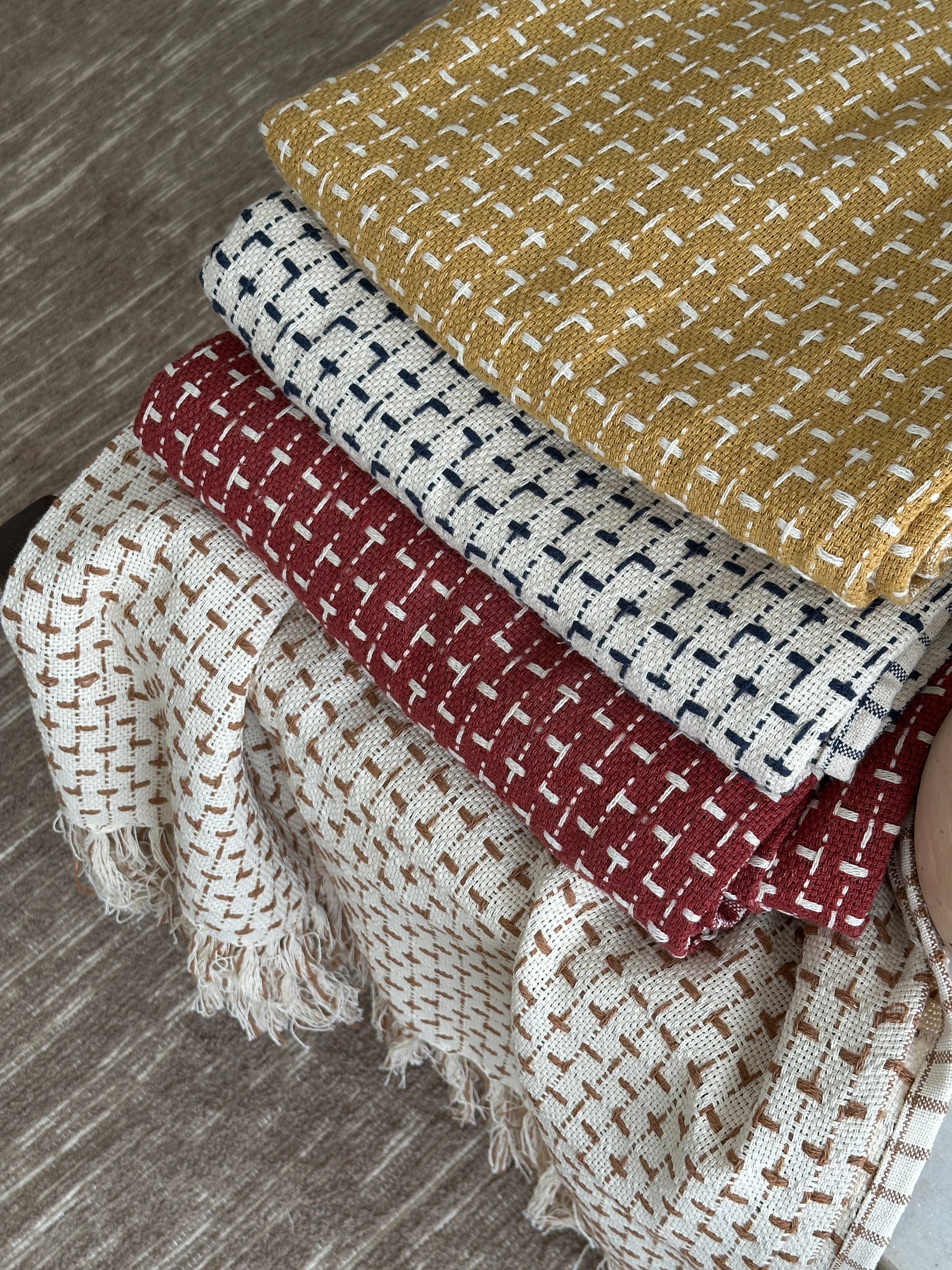 Manta Soar com Franja  - 100% Algodão - Verte Tapetes