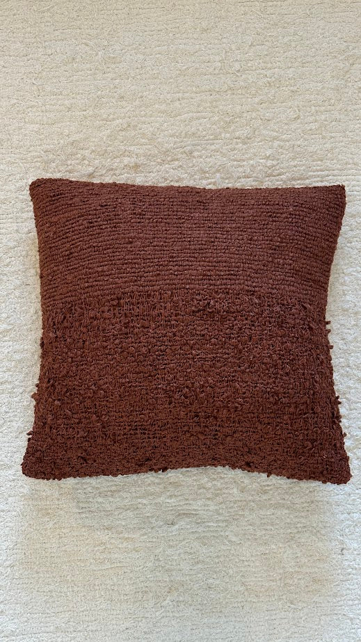 Almofada Numa Bouclé com Zíper - Verte Tapetes