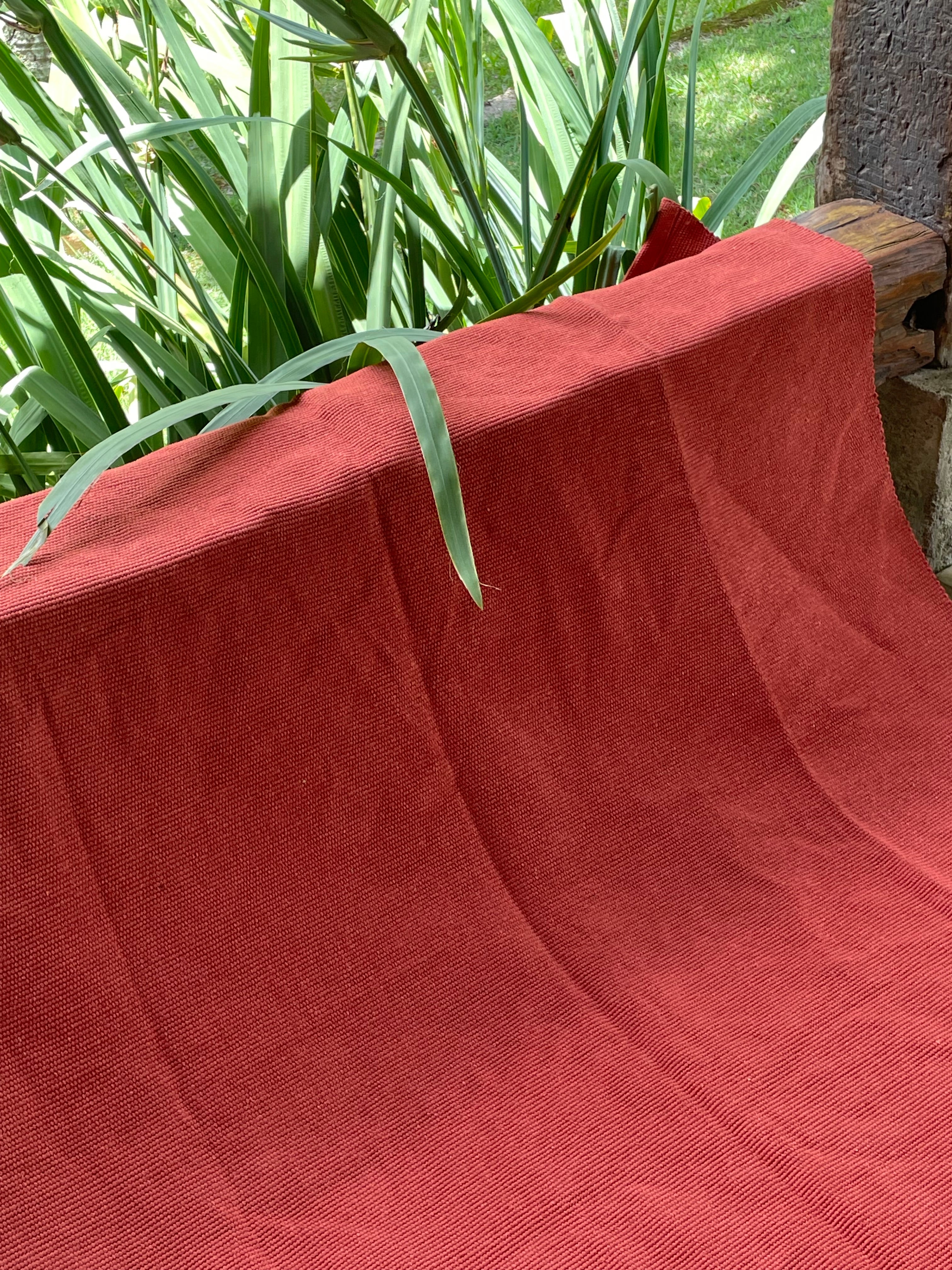 Tapete Liso Colore Terracota 100% Algodão - Verte Tapetes