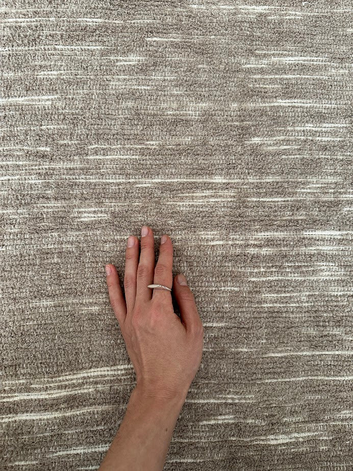 Tapete Campos 100% Algodão Mesclado em Cappuccino - Verte Tapetes