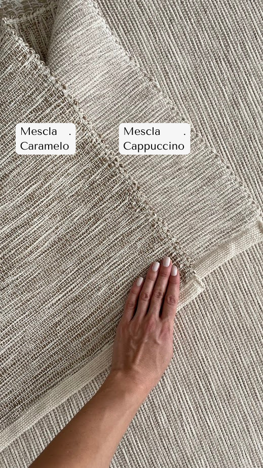 Tapete Mescla Liso 100% Algodão com Detalhes Mesclados - Verte Tapetes